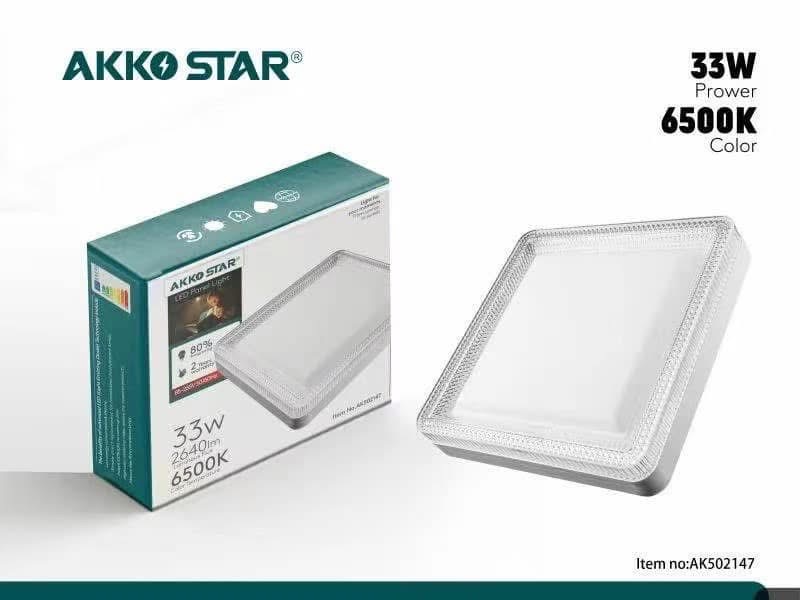 Светильник Квадратный AKKO STAR 33W 6500K (1x40) 