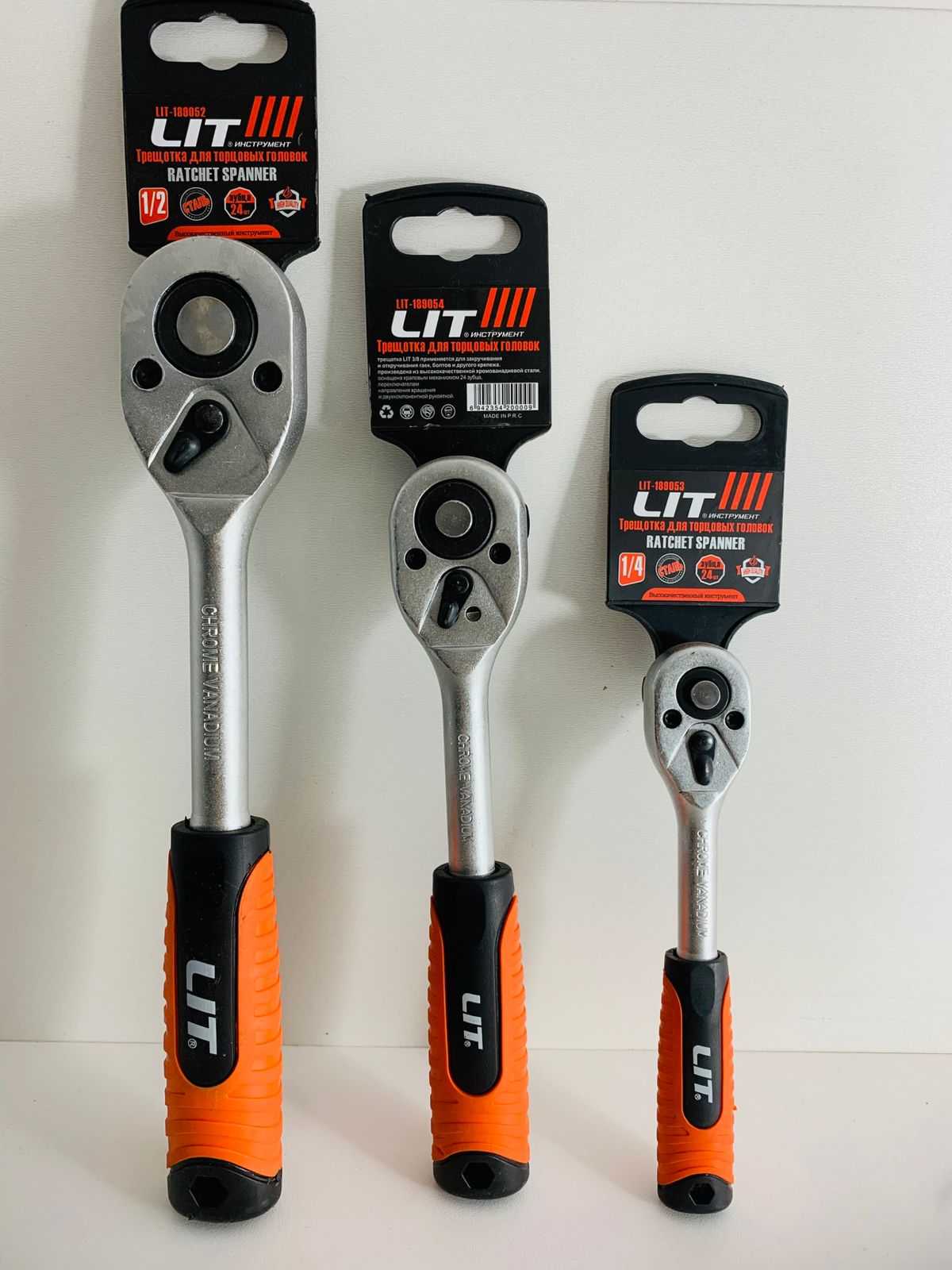 Трещетка LIT 3/8 Средняя  1x100  |*