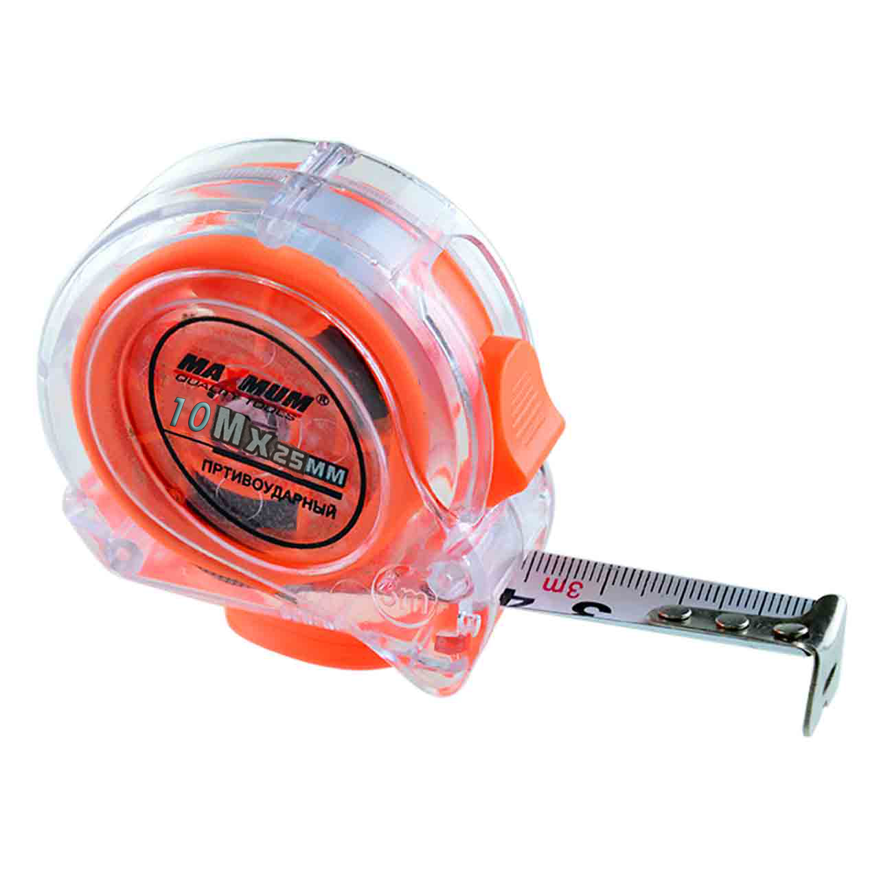Рулетка противоударная ПРОЗРАЧНАЯ 7,5м х 25мм (1х60)  |*