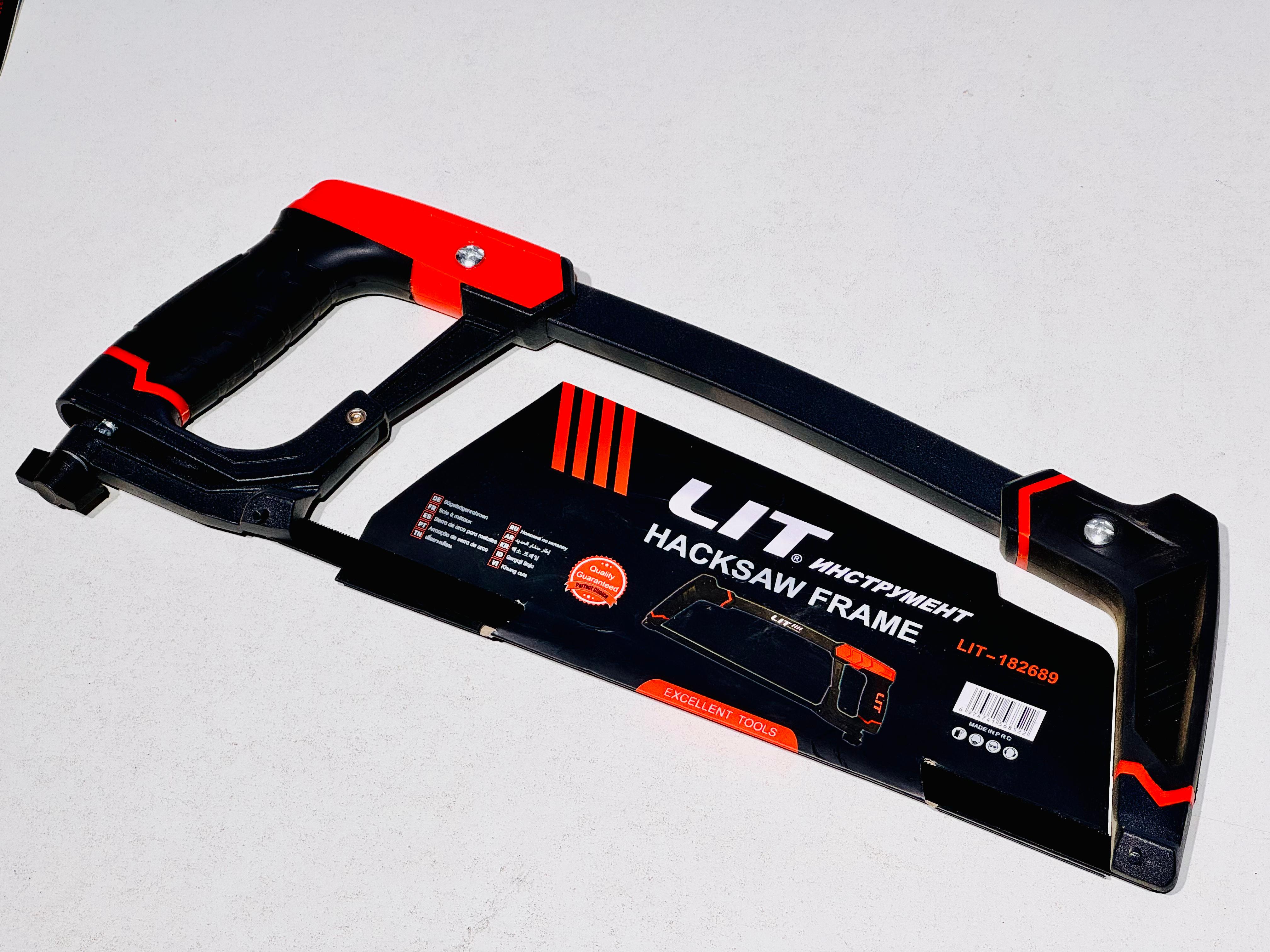 Ножовка по металлу LIT с Прорезин. ручкой LIT-182689 1х6 (1х36) |*