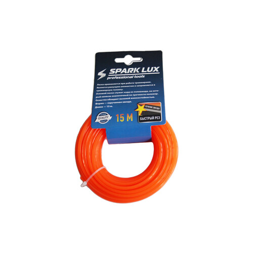 Леска для триммера РАКЕТА 4мм х 15м Звезда SPARKLUX 1х160/+