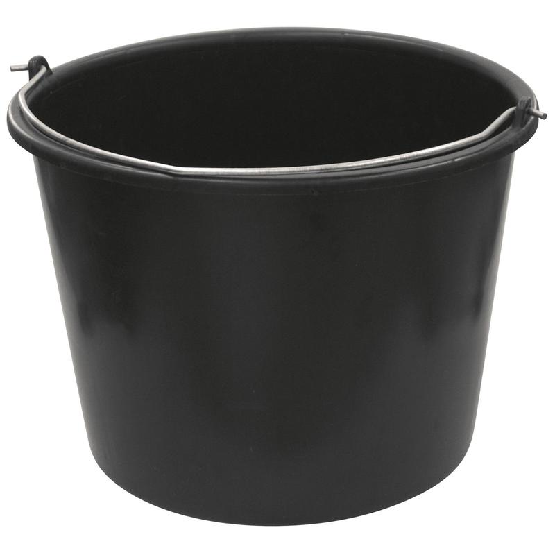 Ведро пластиковое черное 20 литров /+