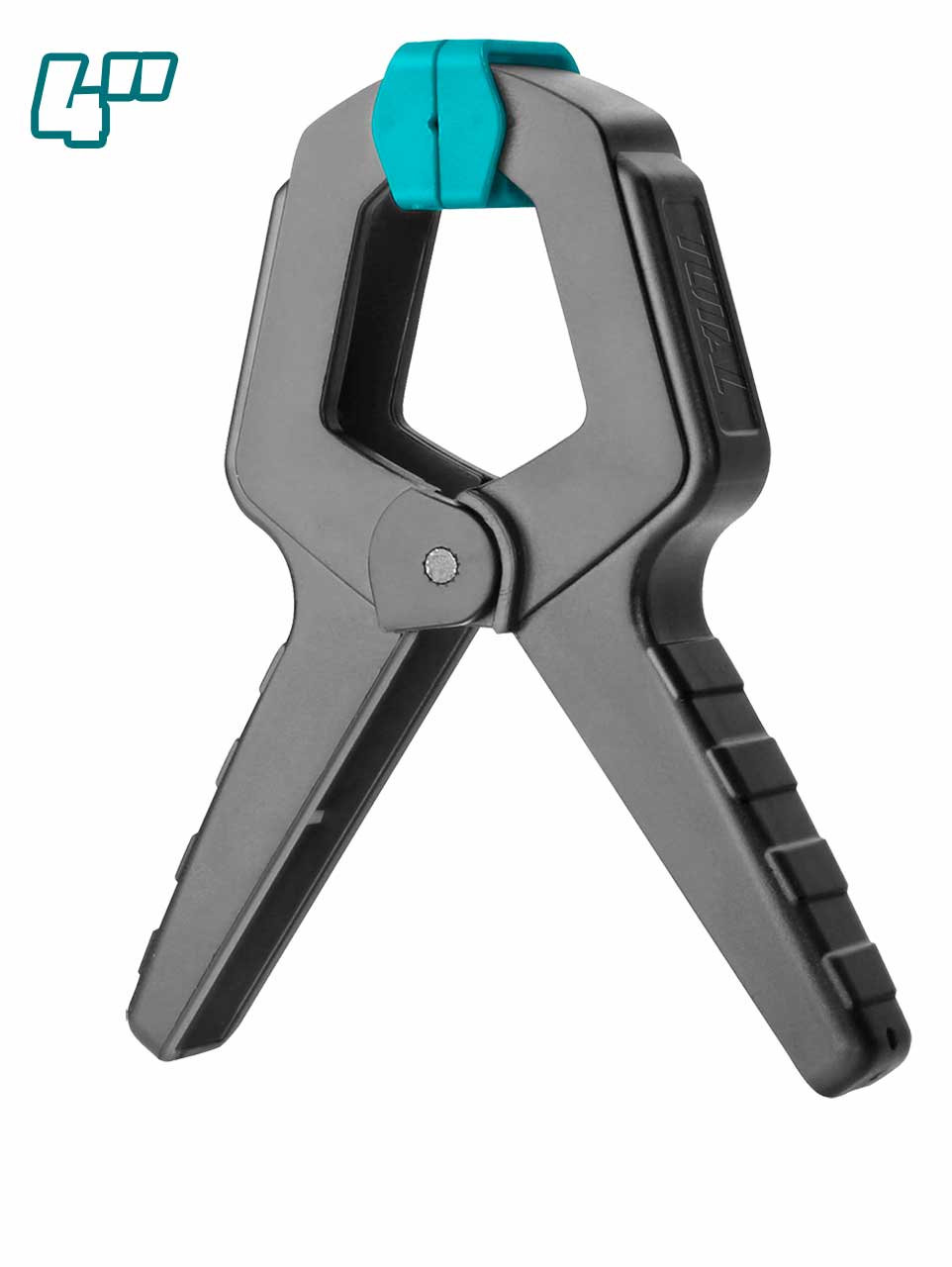 Струбцина TOTAL 4"110мм пластиковая усил. 12кг 1х60 THT13342  |+