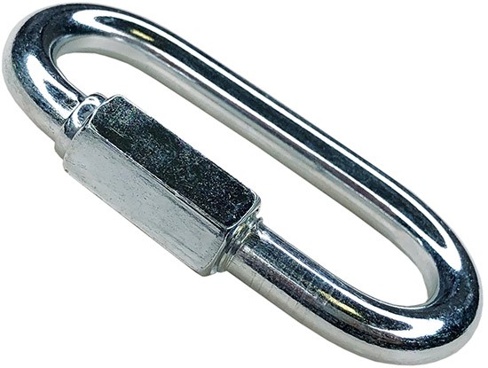 Карабин винтовой (соединитель цепи) оцинк. 12мм  1х25  |+