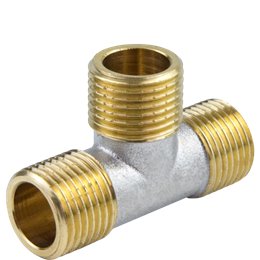 Тройник хром н/н/н 15 МАСТЕР   /+