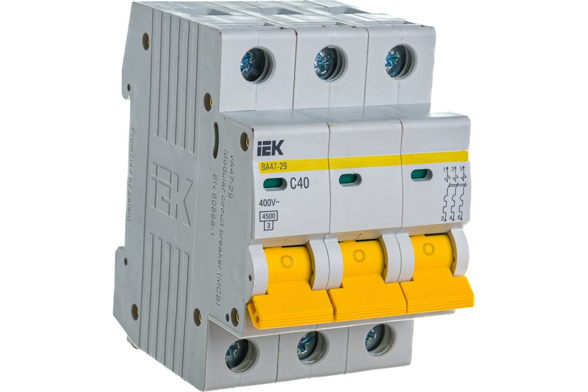 Авт выкл  ВА47-29 3Р 16А 4 5ка х-ка С ИЭК    /+