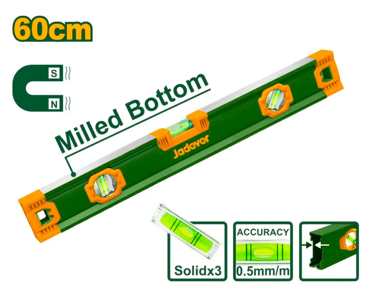 Уровень Jadever Магнитный 60см (1х20)  |*